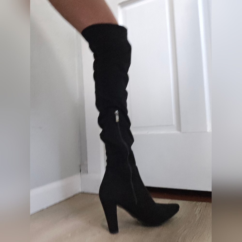 ShoeNTale Black Over the Knee Boots